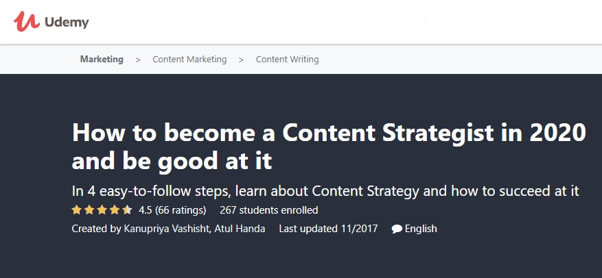 how to become a content strategist 
