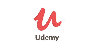 Udemy's logo. A 'u' written in red