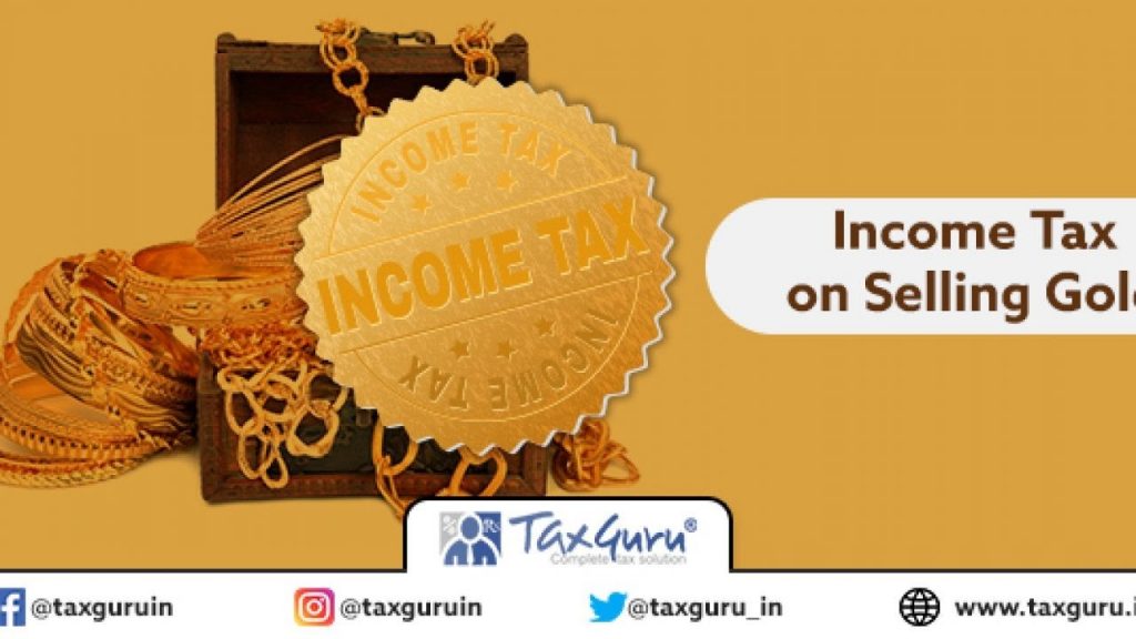 Income tax written on gold coin